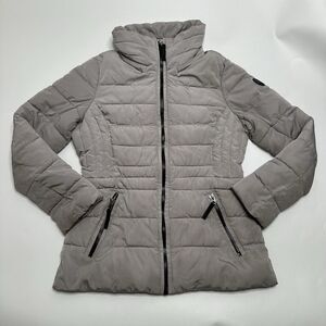 Calvin Klein Performance Coat Women's Size Small S Gray Puffer Polyester Winter